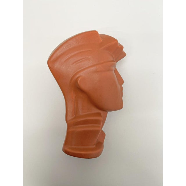 Vintage Ceramic Head Sculpture in the style of Lindsey B., 1980s For Sale - Image 4 of 12