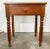 Farmhouse Antique Early American Turned Wood Single Drawer Side Table For Sale - Image 3 of 10