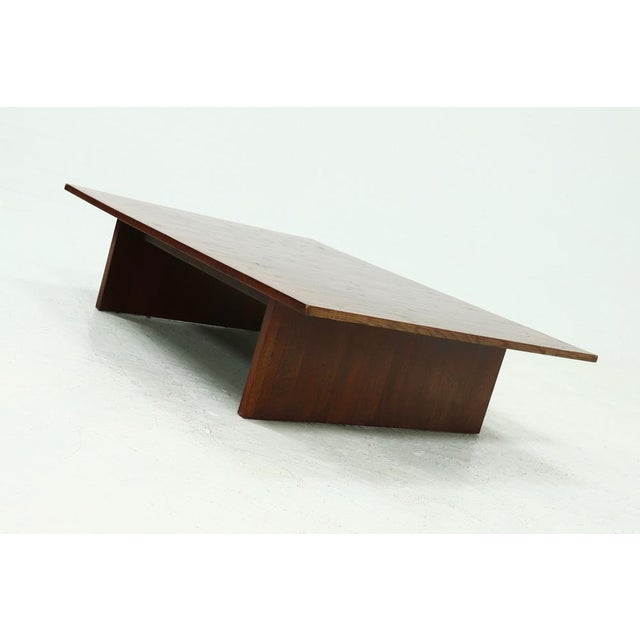Large Bamboo and Wood Coffee Table attributed to Axel Vervoordt, 1980s For Sale - Image 4 of 12