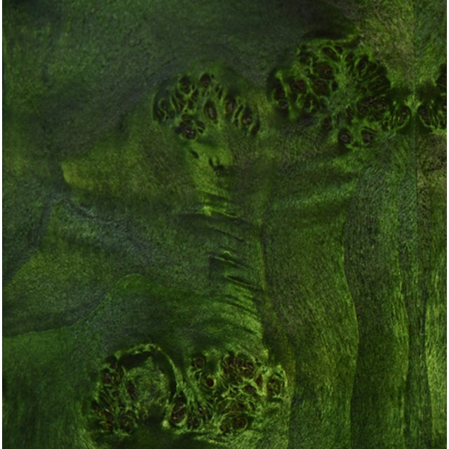 Not Yet Made - Made To Order Matthew Izzo Home Kendall Emerald Green Burl Wood Coffee Table For Sale - Image 5 of 5