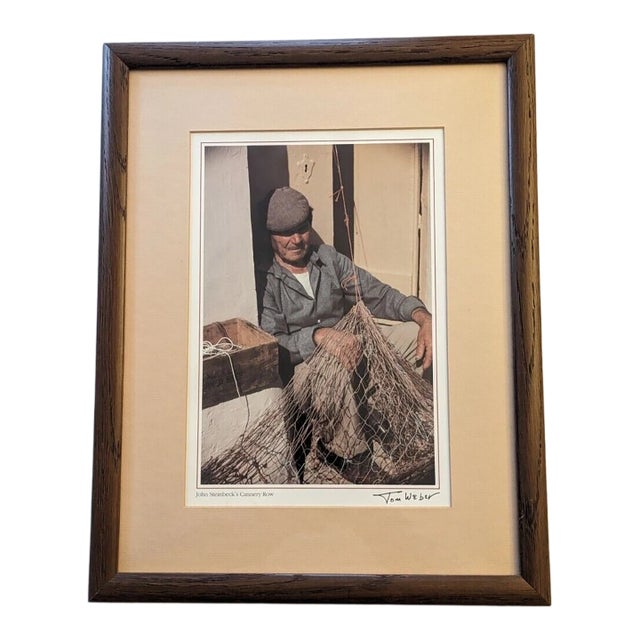Vintage Photography Tom Weber "John Steinbeck's Cannery Row" Size 12"x15" For Sale