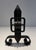Modernist Belt Andirons in Cast Iron and Wrought Iron - a Pair For Sale - Image 10 of 12