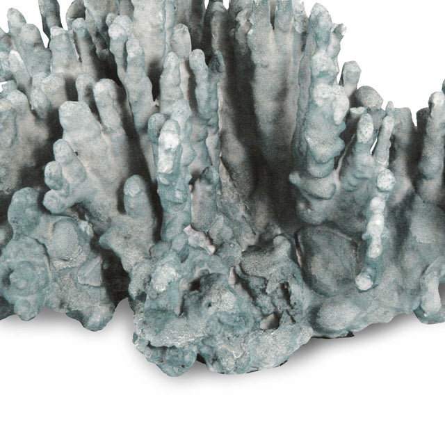 Regina Andrew Decorative Large Faux Coral Art Piece in Blue For Sale - Image 4 of 4