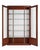 A Belle Époque display cabinet, either for a shop or a collector, crafted from solid oak stained a reddish-brown, dating...