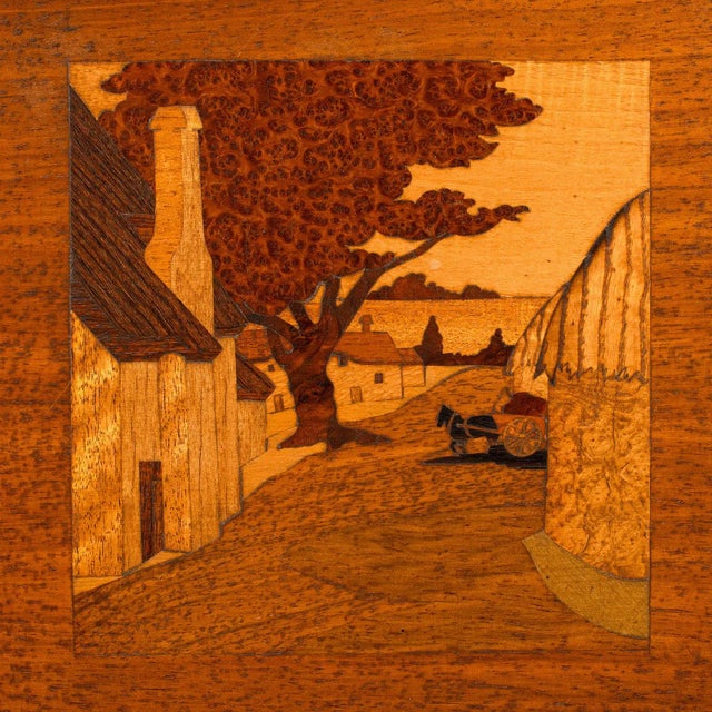 1910's Edwardian Antique Landscape Panel For Sale - Image 4 of 7
