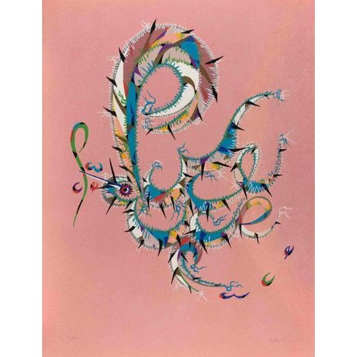 Letter by Rafael Alberti, from Alphabet series, is a lithograph on paper, realized by Rafael Alberti in 1972. The state of...