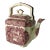 1940’s Mason’s “Vista” Pink Ironstone Teapot For Sale