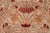 Shabby Chic Botanical 1990's Pak-Persian Taupe/Red Wool Rug - 6'0'' X 9'2'' For Sale - Image 4 of 9