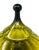 Vintage 1960s Large Italian Empoli Olive Green Glass Circus Tent Lidded Compote For Sale In Tampa - Image 6 of 13
