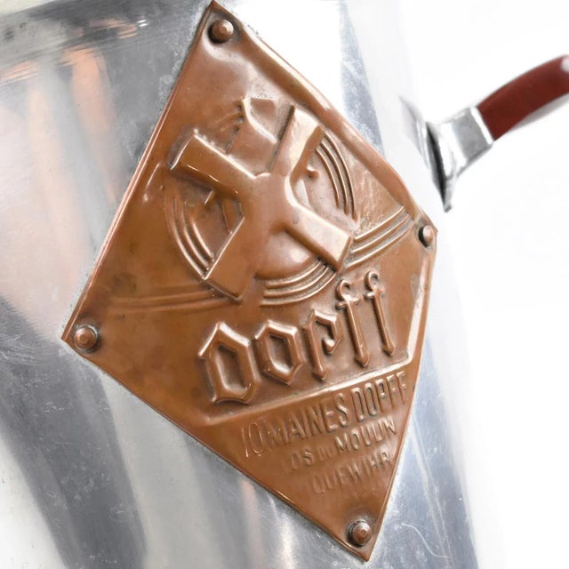 Tall Aluminum Advertising Ice Bucket Wine Cooler, France 1950s For Sale - Image 9 of 11