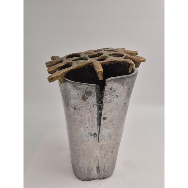 Brutalist Large Brutalist Decorative Urn by David Marshall, Late 20th Century For Sale - Image 3 of 9