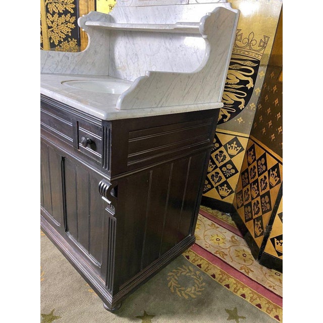 Napoleon III Blackened Wood Vanity Unit For Sale - Image 6 of 13
