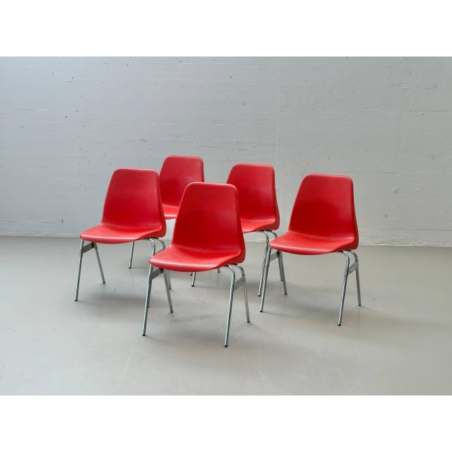 Vintage Stacking Chair from Lübke, 1970s For Sale - Image 5 of 18