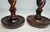 Pair Antique 19th Century Barley Twist English Wood Candlesticks Candle Holders For Sale - Image 12 of 12