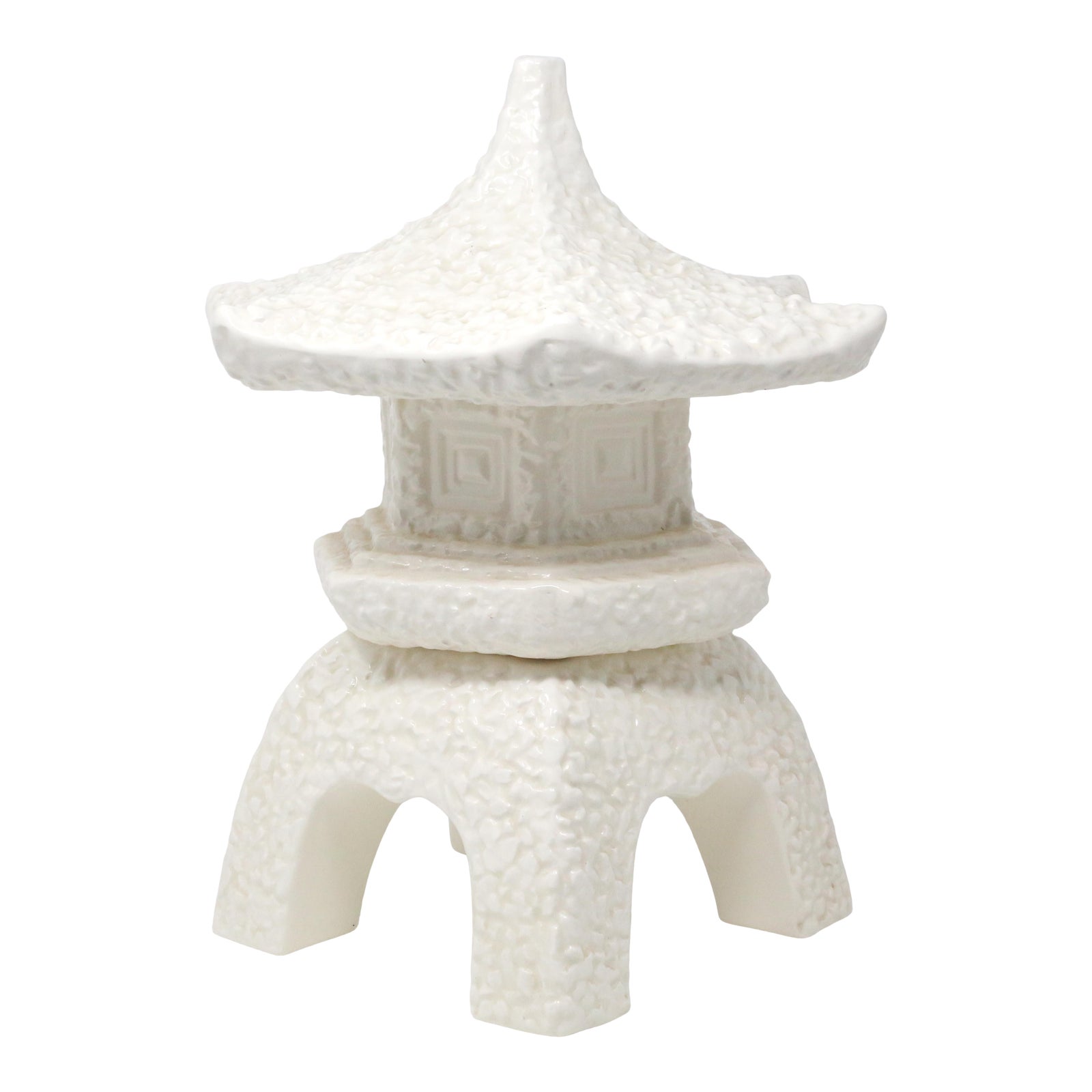 Vintage Ceramic Garden Pagoda Lantern Ornament Chairish