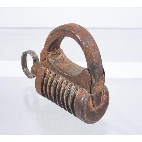 Antique Asian Iron Padlock, 1700s For Sale - Image 10 of 14