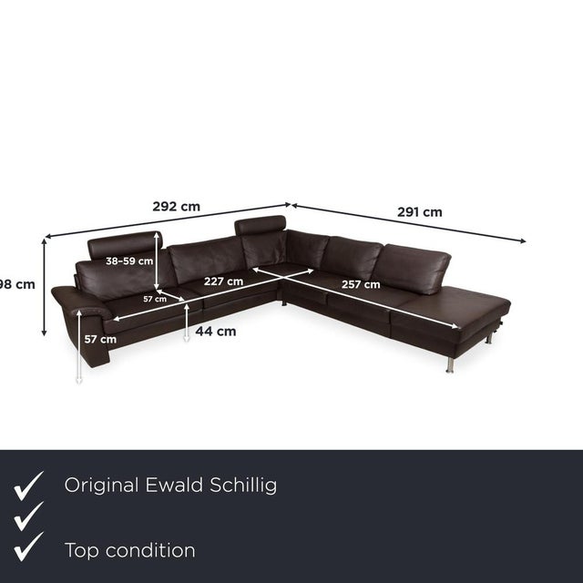 Modern Leather Corner Sofa from Ewald Schillig For Sale - Image 3 of 18