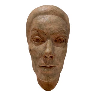 Larry Mohr Patinated Plaster Female Portrait Bust Sculpture Signed From Artist Estate For Sale