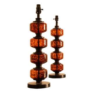 Vintage Table Lamps, 1980s, Set of 2 For Sale