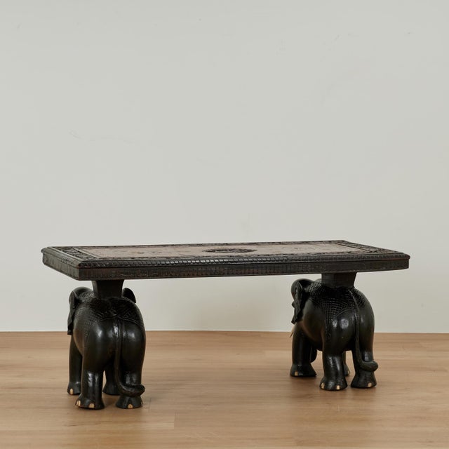 Antique Anglo Indian Coffee or Low Table With Elephants For Sale - Image 11 of 12
