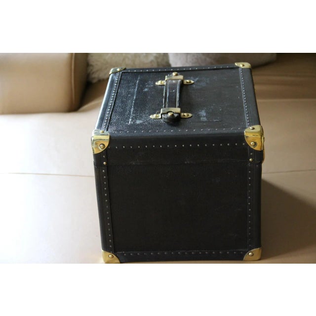 2000 - 2009 Vintage Black Leather Vanity Case For Sale - Image 5 of 16