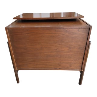 Mid Century Bar Cabinet With Bottle Holder. For Sale