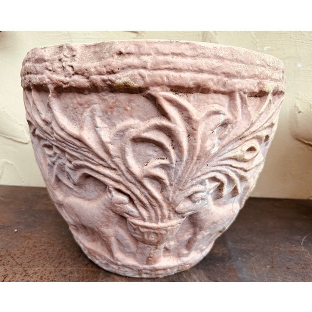 Vintage Italian Tertacotta Tuscan Majolica Planters-a Pair For Sale - Image 9 of 13