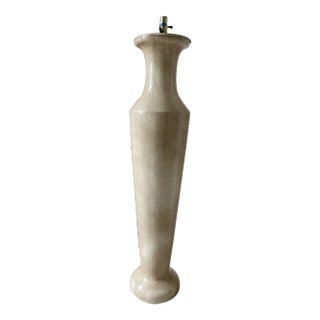 Vintage 1980’s Faux Goatskin / Parchment Floor Lamp For Sale
