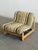 1970s Swedish Lounge Chairs in Striped Linen - Pair For Sale - Image 4 of 12
