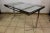 Vintage Nickeled Glass Dining Table For Sale - Image 4 of 9