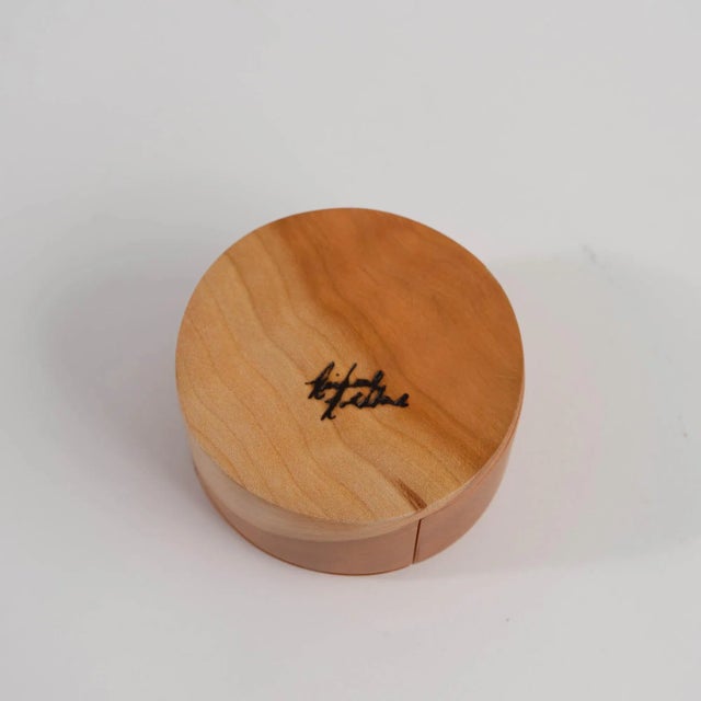 Vintage Crescent Moon Wood Puzzle Jewelry Box For Sale - Image 11 of 12