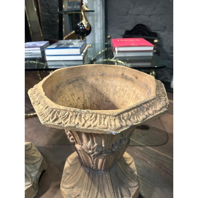 Antique Buff Terracotta English Urns, 1880, Set of 2 For Sale - Image 18 of 18