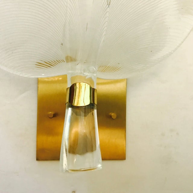 1960s Pair of 1960s Large Murano Glass Sconces For Sale - Image 5 of 9