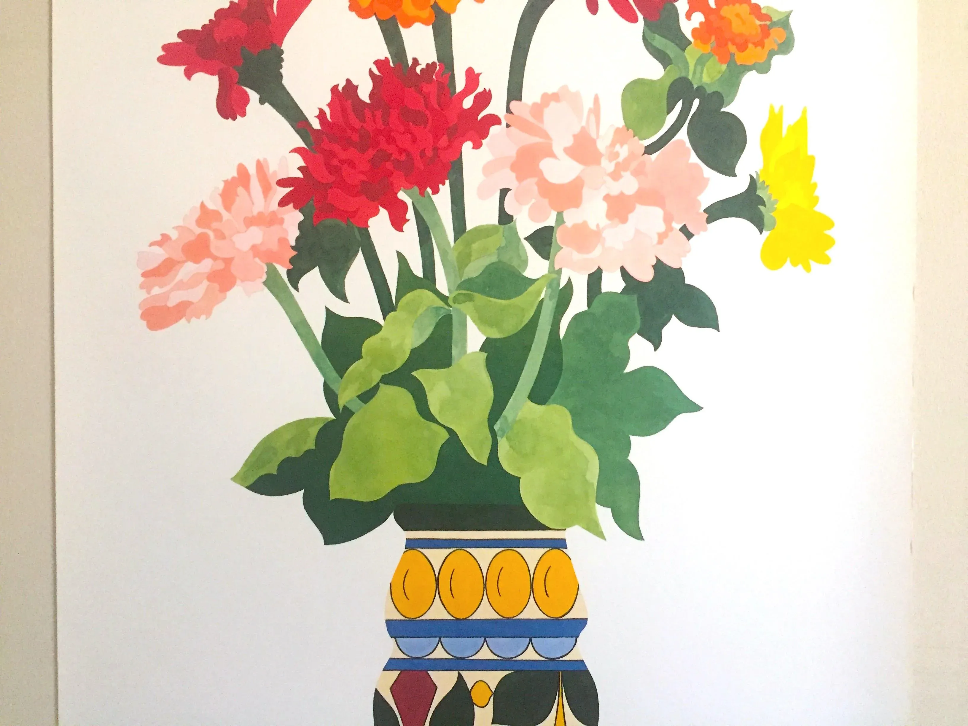 John Lander Vintage 1980's Contemporary Lithograph Print 