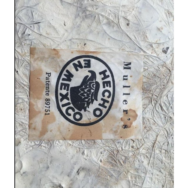 Vintage Mid-Century Signed Mexican Muller Onyx Table W Brass