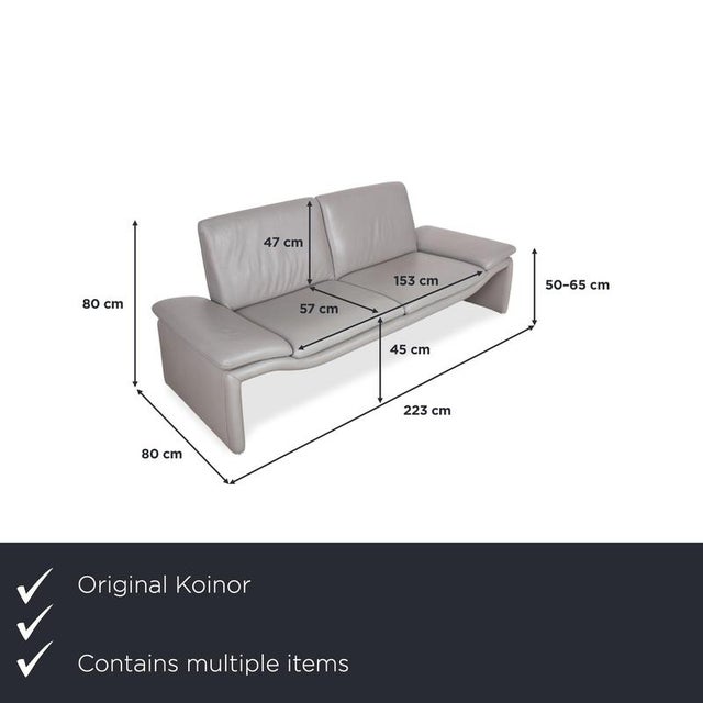 with this Koinor sofa and matching ottoman, you're getting a set that immediately catches the eye with its sculptural,...