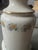 American Vintage Ivory Porcelain Floral Oil Brass Lamp Converted to Electric Lamp 20” For Sale - Image 3 of 8