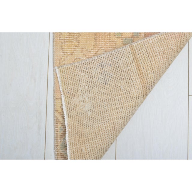 Mid 20th Century Oushak Small Door Mat Rug For Sale - Image 4 of 5