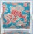 Aqua Vintage C1920's-30's French Neoclassical Kiln Dried Arm Chair Upholstered in Chinoiserie "Dragon Motif" Linen Textile For Sale - Image 8 of 11