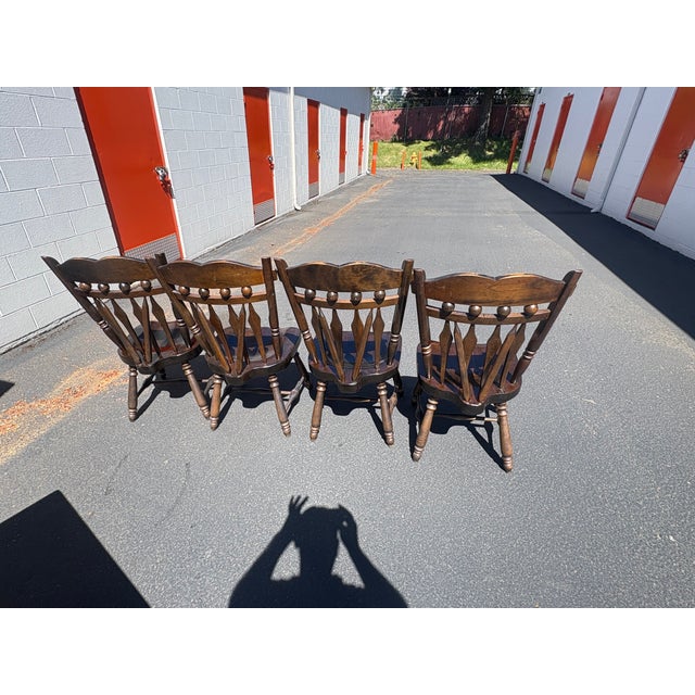Ethan Allen Ethan Allen Dining Chairs 4 For Sale - Image 4 of 17