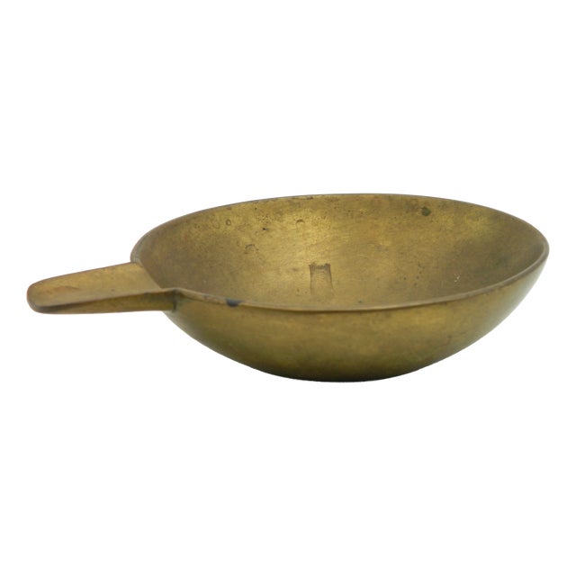Model 4082 Ashtray in Brass by Carl Auböck for Werkstätte Carl Auböck, Vienna, 1950s For Sale