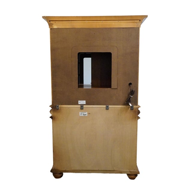 Stanley Furniture Solid Cherry Contemporary Traditional 51" Tv Media Armoire 232-13-14 For Sale - Image 15 of 17