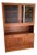 1970s Clausen & Son Danish Modern Teak and Veneer China Cabinet Display Hutch For Sale