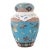 Monumental Meiji Japanese Cloisonne Enamel Totai Covered Jar With Butterflies For Sale