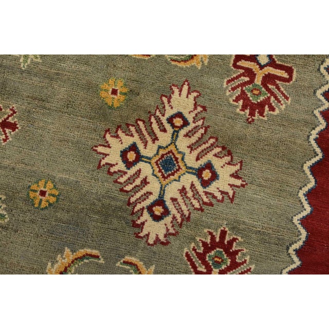 2020s Kazak Rug 10′ X 16’3” Gray Wool Traditional Hand-Knotted Oriental Carpet For Sale - Image 5 of 15