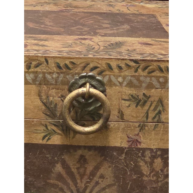 Shabby Chic Bombay Company Vintage Boho Folk ArtStorage Cube Side Table For Sale - Image 3 of 5