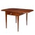 American Hepplewhite drop leaf Pembroke table in Honduran mahogany with a wide rectangular single board top on a...