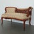 Antique Carved Walnut Victorian Conversation Settee For Sale - Image 9 of 16