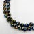 1950s 1950s Signed Vogue Chocolate Brown Aurora Borealis Double-Strand Necklace With Rose Clasp For Sale - Image 5 of 6
