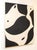 "Silent Embrace" features flowing black and ivory forms that curve around one another, creating a sense of movement and...